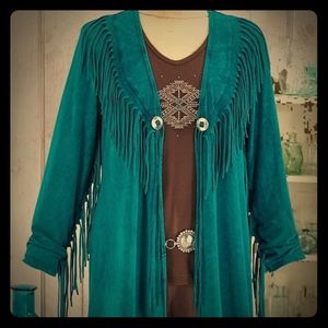 Women’s western cardigan & necklace